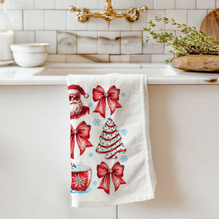christmas kitchen towel styled on oven handle holiday decor
festive towel for farmhouse christmas kitchen styling
holiday towel for cozy winter kitchen decor setup
christmas dish towel for decorating kitchen counter display
seasonal kitchen towel for holiday home styling decor