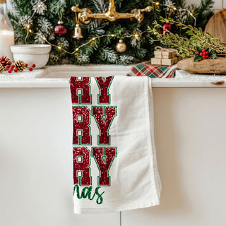 christmas towel displayed in festive kitchen holiday decor
holiday kitchen towel styled with baking and cooking accessories
decorative towel for oven handle christmas kitchen display
seasonal towel for kitchen countertop holiday decoration
christmas kitchen cloth used for decorating cooking space