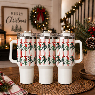 pink accent Christmas beverage cup
elegant red green Christmas cup
warm neutral Christmas tumbler with bows
pink red green holiday travel cup
soft feminine Christmas cup with ribbons
classic red and evergreen tumbler
pink ribbon and pine Christmas cup
winter botanical pattern on 40oz tumbler
ribbon holiday design around travel cup
holiday ribbon pattern product photo
Christmas botanical wrap design
festive pine print travel tumbler
Christmas Bow 40oz tumblers
Pink Red Green Coquette Tumbler
Mistletoe Women