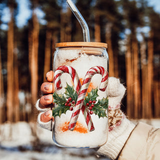 Candy Cane Holly 17oz