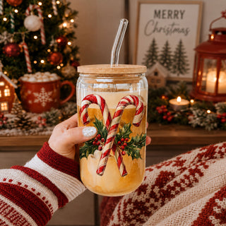 Candy Cane Holly 17oz