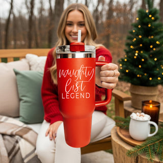 Naughty List Legend Coffee Mug
Holiday gathering tumbler - naughty list legend Christmas humor
Christmas celebration tumbler - naughty list legend 40oz adult gift
Christmas bad girl tumbler 40oz holiday
Best Christmas gag gift tumbler 40oz funny