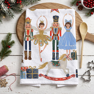 seasonal gift for cozy home kitchen towel
holiday gift idea for traditional decor lovers
european style christmas kitchen towel nutcracker theme
french cottage christmas kitchen decor towel
heirloom style holiday kitchen towel classic design
kitchen towel for holiday entertaining christmas decor
dish towel for christmas dinner prep festive style