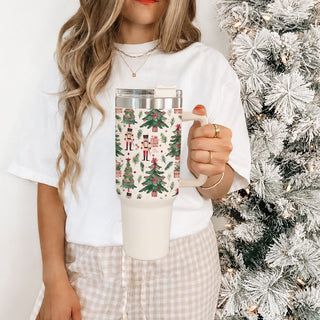 holiday gift tumbler with nutcracker print
nutcracker Christmas seasonal drinkware
festive Christmas soldier reusable tumbler
cute Christmas cup with nutcracker characters
Christmas nutcracker themed coffee cup
nutcracker themed holiday water cup
nutcracker soldier 40oz Christmas tumbler
pink green Christmas soldier tumbler
Christmas toy soldier cup with handle
40oz holiday tumbler with nutcracker army print
nutcracker and tree Christmas travel cup
festive toy soldier tumbler for women