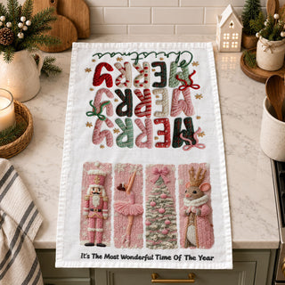 playful christmas towel cute festive kitchen decor
storybook christmas kitchen towel nutcracker design
enchanted christmas decor pink kitchen towel
joyful holiday towel merry christmas pink design
cheerful christmas kitchen towel cozy festive look
decorative christmas dish towel for kitchen display
christmas kitchen towel hanging oven handle holiday decor
pink holiday towel styled for christmas hosting setup
seasonal kitchen decor towel winter holiday theme