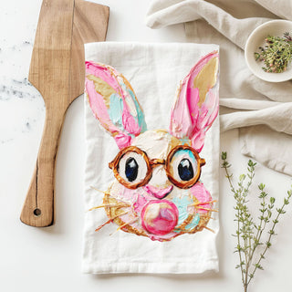 painted bunny kitchen towel bubblegum glasses
colorful easter bunny towel artistic design
pastel painted bunny towel spring decor
easter towel with bunny and pink bubblegum
hand painted bunny kitchen towel farmhouse
artistic bunny towel colorful easter design
whimsical bunny towel for spring kitchens
modern farmhouse easter towel artistic look
