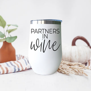 Funny partners wine cup
Friend wine tumbler collection
Partners in wine humor
Friendship wine drinkware
