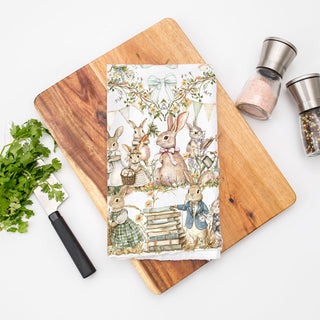 Storybook bunny kitchen towel vintage watercolor Easter
Peter Rabbit Easter kitchen towel Victorian bunny spring
Vintage watercolor bunny dish towel storybook farmhouse
English garden bunny kitchen towel Peter Rabbit Easter