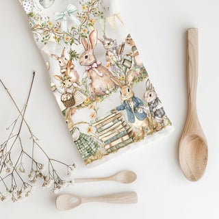 Beatrix Potter Peter Rabbit kitchen towel vintage Easter
Children's book bunny dish towel watercolor storybook
Literary bunny kitchen towel Peter Rabbit farmhouse spring
Vintage book illustration Peter Rabbit towel Easter