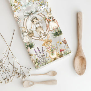 Storybook character bunny kitchen towel watercolor spring
Classic literature Peter Rabbit dish towel vintage farmhouse
Children's storybook bunny kitchen towel Easter watercolor
Literary classic Peter Rabbit towel Victorian spring