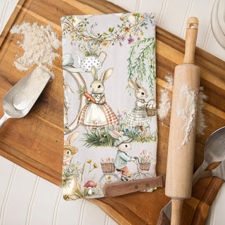 Botanical bunny kitchen towel watercolor vintage spring
Blue jacket Peter Rabbit towel farmhouse Easter classic
Suspenders bunny kitchen towel Victorian watercolor spring
Garden flowers Peter Rabbit dish towel vintage storybook