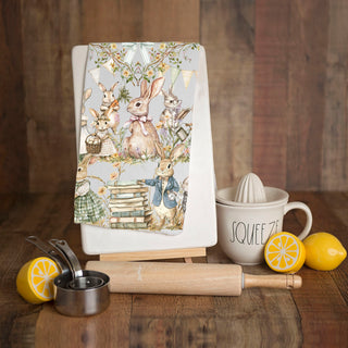 Wildflower bunny kitchen towel watercolor storybook Easter
Pennant banner Peter Rabbit towel Victorian spring
Teapot bunny kitchen towel vintage watercolor farmhouse
Wreath frame Peter Rabbit dish towel Easter storybook