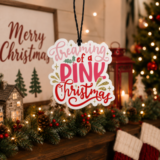 Pink Christmas Freshie