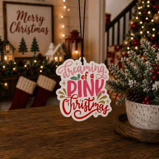 Pink Christmas Freshie