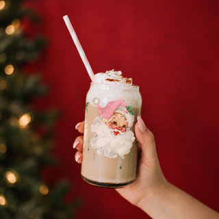 Vintage Pink Santa 17oz