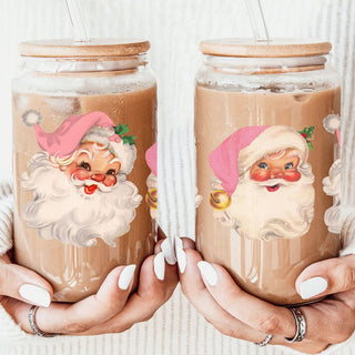 Vintage Pink Santa 17oz