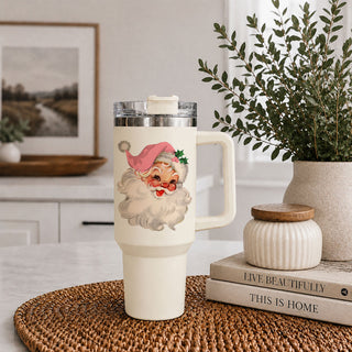 festive hot drink cup with vintage Santa
Santa Claus winter beverage tumbler
Christmas coffee lover Santa cup
pink Santa holiday coffee tumbler
vintage Santa water cup with handle
retro Santa seasonal drinkware
pink Santa everyday Christmas tumbler
vintage Santa Claus lifestyle tumbler
festive pink Santa lifestyle image
pink Santa cup in decorated Christmas room
retro Santa tumbler beside Christmas tree
vintage Santa cup with holiday lights
pink Santa tumbler near Christmas greenery
retro Santa drinkware in