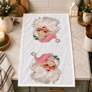 vintage charm (and attitude) to your kitchen with these retro Santa Christmas towels. Made from soft, absorbent flour sack cotton, they’re perfect for holiday baking, decorating, and gifting—with just the right touch of humor.
cute nostalgic santa kitchen towel for farmhouse christmas decor
unique santa claus dish towel for holiday kitchen styling
christmas kitchen towel for moms who love holiday decor
fun santa towel for christmas lovers cozy home vibe