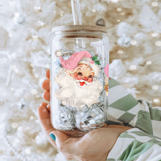 Vintage Pink Santa 17oz