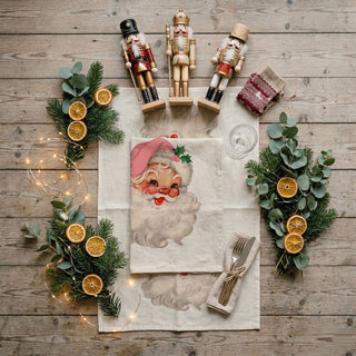 lightweight cotton christmas dish towel santa print
decorative kitchen towel christmas santa design
everyday use holiday towel santa themed
durable flour sack towel christmas print santa
kitchen essential christmas towel festive design