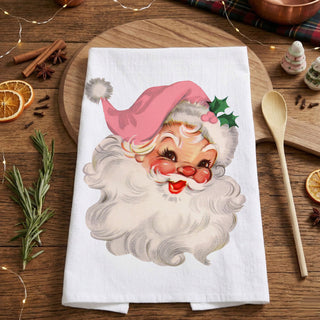 vintage charm (and attitude) to your kitchen with these retro Santa Christmas towels. Made from soft, absorbent flour sack cotton, they’re perfect for holiday baking, decorating, and gifting—with just the right touch of humor.