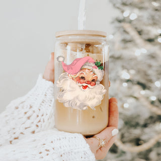 Vintage Pink Santa 17oz