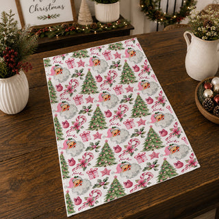 stocking stuffer kitchen towel santa pink design
giftable christmas tea towel vintage santa style
unique christmas gift pink kitchen decor towel
hostess gift christmas kitchen towel santa pink
affordable holiday gift pink santa dish towel
fun christmas gift for moms kitchen towel pink