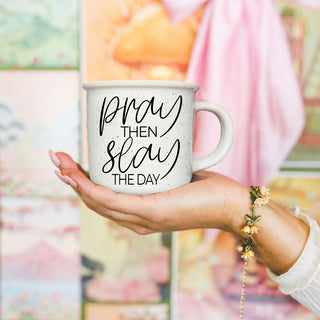 Christian women’s mug pray then slay the day
spiritual coffee mug pray then slay the day
prayer and motivation mug pray then slay the day
uplifting mug for women pray then slay the day
Christian gift idea pray then slay the day mug
faith mug for moms pray then slay the day