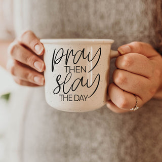 Christian encouragement gift for friends
pray then slay mug for moms
motivational mug for teachers pray then slay the day
Christian graduation gift mug pray then slay the day
Christian birthday gift mug pray then slay the day
religious inspirational coffee mug
scripture inspired mug pray then slay the day