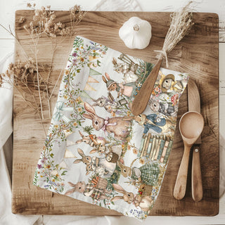 Peter Rabbit vintage kitchen towel watercolor storybook design
Beatrix Potter style bunny kitchen towel Easter spring
Vintage storybook bunny dish towel watercolor farmhouse
Peter Rabbit style kitchen towel Victorian bunny Easter