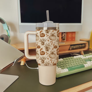 neutral pumpkin aesthetic tumbler
cute warm toned tumbler
autumn leaves pumpkin cup
cozy pumpkin coffee aesthetic
pumpkin tumbler for teachers
fall road trip coffee tumbler
neutral cream pumpkin tumbler
cute pumpkin water tumbler
autumn inspired coffee cup
