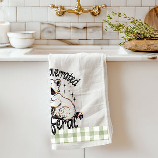 Bunnies are overrated stay feral kitchen towel raccoon Easter
Funny raccoon kitchen towel Easter eggs gingham farmhouse
Stay feral raccoon dish towel funny Easter spring humor
Raccoon Easter basket kitchen towel bunnies overrated funny