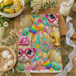 colorful Easter tea towel with bunny
whimsical bunny spring dish towel
pink glasses bunny kitchen towel
bunny with heart sunglasses tea towel
Easter bunny with pink bow kitchen towel
spring rabbit and duckling towel
Easter rabbit kitchen decor towel
pastel bunny spring kitchen towel
bright Easter bunny dish towel
colorful spring rabbit tea towel
Easter duckling kitchen towel
yellow duck Easter tea towel
bunny duck and flower kitchen towel
Easter bunny floral kitchen towel
spring floral bunny tea towel