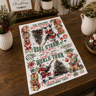 Christmas concert Santa kitchen towel
Santa Claus world tour Christmas decor towel
music themed Christmas kitchen towel Santa
rock band Santa holiday kitchen linen
Christmas music lover kitchen decor towel
Santa kitchen towel with rustic decor background
holiday kitchen linen styled warm cozy setting
festive Santa towel displayed with kitchen tools