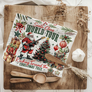 seasonal kitchen decor towel Santa Claus
Christmas countertop decor towel festive Santa
rustic holiday kitchen towel music theme
festive home styling Christmas towel Santa
decorative Christmas kitchen linen Santa
festive Santa artwork kitchen towel design
painterly Santa Claus Christmas dish towel