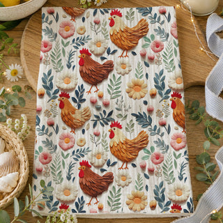 Wholesale floral chicken kitchen towel farmhouse decor
spring chicken towel 3D clay art design
colorful hen kitchen towel with flowers
farmhouse rooster towel pastel spring colors
country kitchen towel floral chicken pattern
modern farmhouse towel with chickens and blooms
cottagecore chicken towel for spring decor
floral hen towel vintage farmhouse style