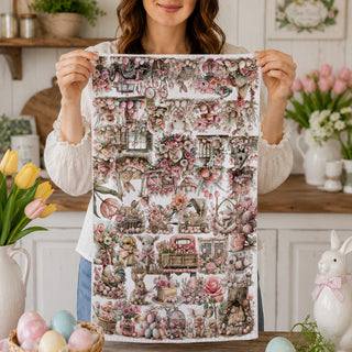 Easter hostess gift kitchen towel with bunny lamb and piglet
spring decorative tea towel with pink truck and Easter eggs
vintage Easter bunny kitchen towel with floral collage print
farmhouse spring kitchen towel with bunny lamb pig and flowers
Easter floral kitchen towel with rabbit tulips and pink decor
spring cottage kitchen towel with Easter bunny and lamb design
shabby chic Easter kitchen decor towel in pink floral style
pink Easter tea towel for spring farmhouse decor
Easter bunny kitchen towel for sp
