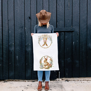 watercolor easter bunny towel for decor
spring kitchen towel vintage easter bunny
botanical bunny towel farmhouse chic style
100 cotton flour sack towel soft absorbent
high quality farmhouse easter kitchen towel
premium cotton bunny towel for spring
eco friendly durable kitchen towel easter design