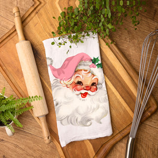 Vintage Pink Santa