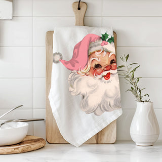 Vintage Pink Santa