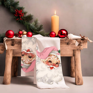 Vintage Pink Santa