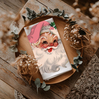 Vintage Pink Santa