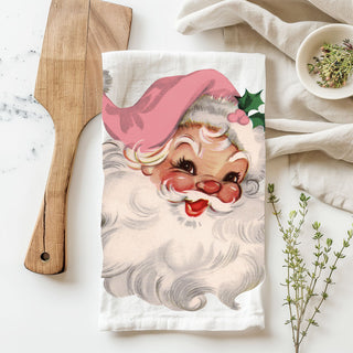 Vintage Pink Santa