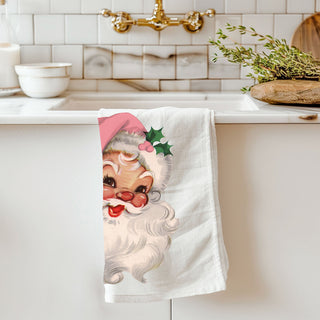 Vintage Pink Santa