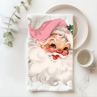 Vintage Pink Santa
