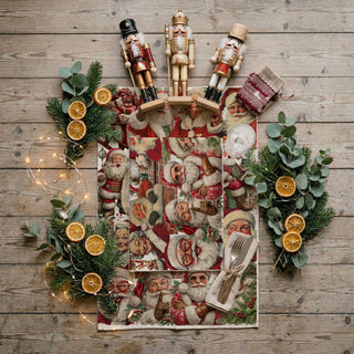 festive Santa character kitchen towel
Santa collage Christmas kitchen towel
holiday Santa artwork dish towel
Christmas Santa faces collage towel
fun Santa personality kitchen towel