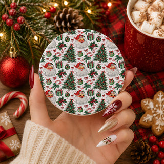Christmas ceramic coaster made for cozy holiday homes
festive drink coaster perfect for Christmas decorating
charming holiday accent for coffee tables and kitchens
woodland deer Christmas decoration
Santa and Christmas tree pattern coaster
watercolor Christmas ceramic coaster
hand drawn style Christmas coaster