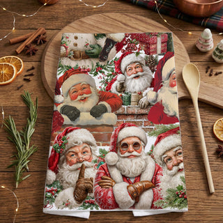 December kitchen decor towel Santa theme
Christmas Eve kitchen towel festive decor
holiday season home kitchen towel Santa
winter holiday entertaining kitchen towel
festive December kitchen accessory towel