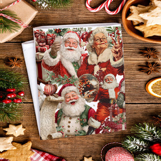 Christmas kitchen towel styled on rustic wood board Santa
festive Santa towel with farmhouse kitchen props
holiday dish towel with wooden spoons styling
Christmas kitchen towel flat lay festive decor
Santa towel displayed in cozy holiday kitchen setting