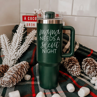 Christmas tumbler for new mom 40oz gift
Holiday gift for working mom tumbler
Christmas tumbler for busy mom 40oz
Large 40oz Christmas tumbler for tired moms
Christmas holiday drinkware for exhausted moms 40oz
Stainless steel Christmas mom tumbler 40oz mama needs a silent night saying